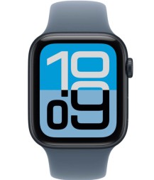 Apple Watch SE 3, 40 mm, Solo Loop (полуночный черный/синий), размер S/M