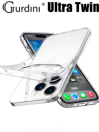 Чехол накладка для iPhone 16 Pro Max Gurdini Ultra Twin 1 mm с защитой камеры (прозрачный)