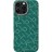 Чехол для iPhone 16 Pro Pitaka Monogram PTK Tactile Woven (зелено-золотой)