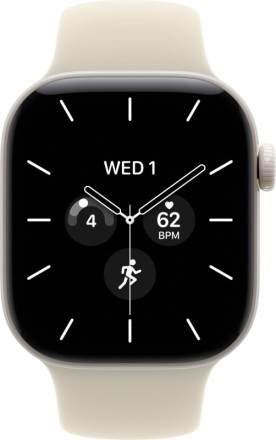 Умные часы Apple Watch Series 12, GPS+Cellular, 46 mm, Sport Band (Pearl White/Sand), размер M/L