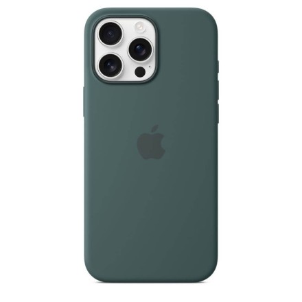 Чехол накладка для iPhone 16 Pro Max Silicone Case with MagSafe Lake Green