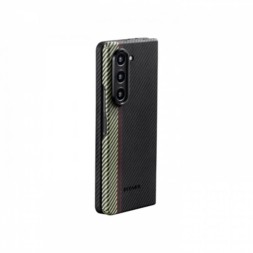 Чехол для Samsung Galaxy Z Fold5 Pitaka Fusion Weaving Air Case Overture кевлар (черно-серый)